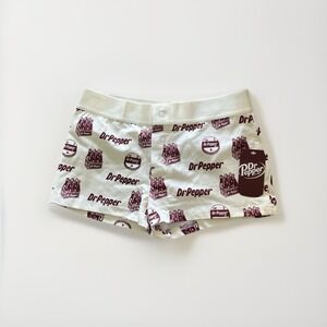 Dr Pepper Soda Knit Boxer Boy Shorts Size Large 0148